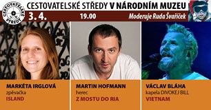 Cestovatelské středy v NM: Irglová, Hofmann, Bláha