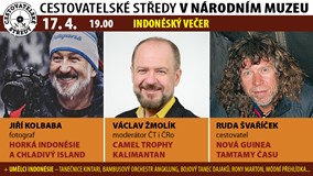 Cestovatelské středy v NM: Kolbaba, Žmolík, Švaříček