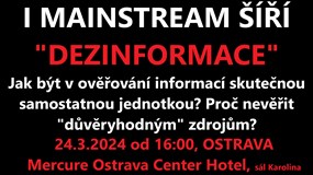 SEMINÁŘ: Dezinformace v mainstreamu v Ostravě
