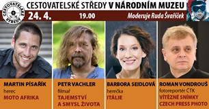 Cestovatelské středy v NM: Písařík, Vachler, Seidlová