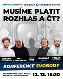 Konference svobody: Musíme ve 21. století platit ČT a ČRo?
