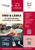 Zahradní ochutnávka vín VÍNO & LÁSKA