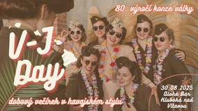 V-J Day: dobový večírek v havajském stylu