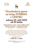 Degustační zvěřinové menu s Petrem Hajným v ČESRU