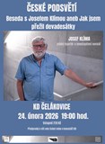 ČESKÉ PODSVĚTÍ - beseda s Josefem Klímou
