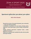 Žena a sport 2025 - "Nové perspektivy"