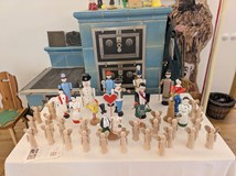 Malování soustružené hračky