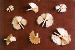 Výroba štípané holubičky