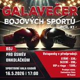 Galavečer bojových sportů - boj pro úsměv onkoláčkům 
