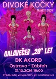 Travesti show Divoké kočky GALAVEČER ,,20" LET