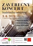 Závěrečné vystoupení hudebního oddělení