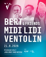 Trojkoncert: Bert & Friends / Midi Lidi / Ventolin