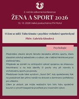 Žena a sport 2026