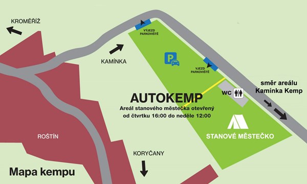 Louka u areálu Kamínka