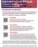 Benefiční ples Oblastní charity Tišnov 2026