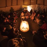 Soulsinging v teepee s Maar a Paula Sitou