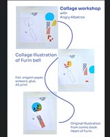 Workshop koláží: srdce fúrinu - yókai edition