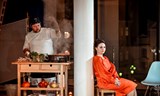Dýňový démon ve vegetariánské restauraci