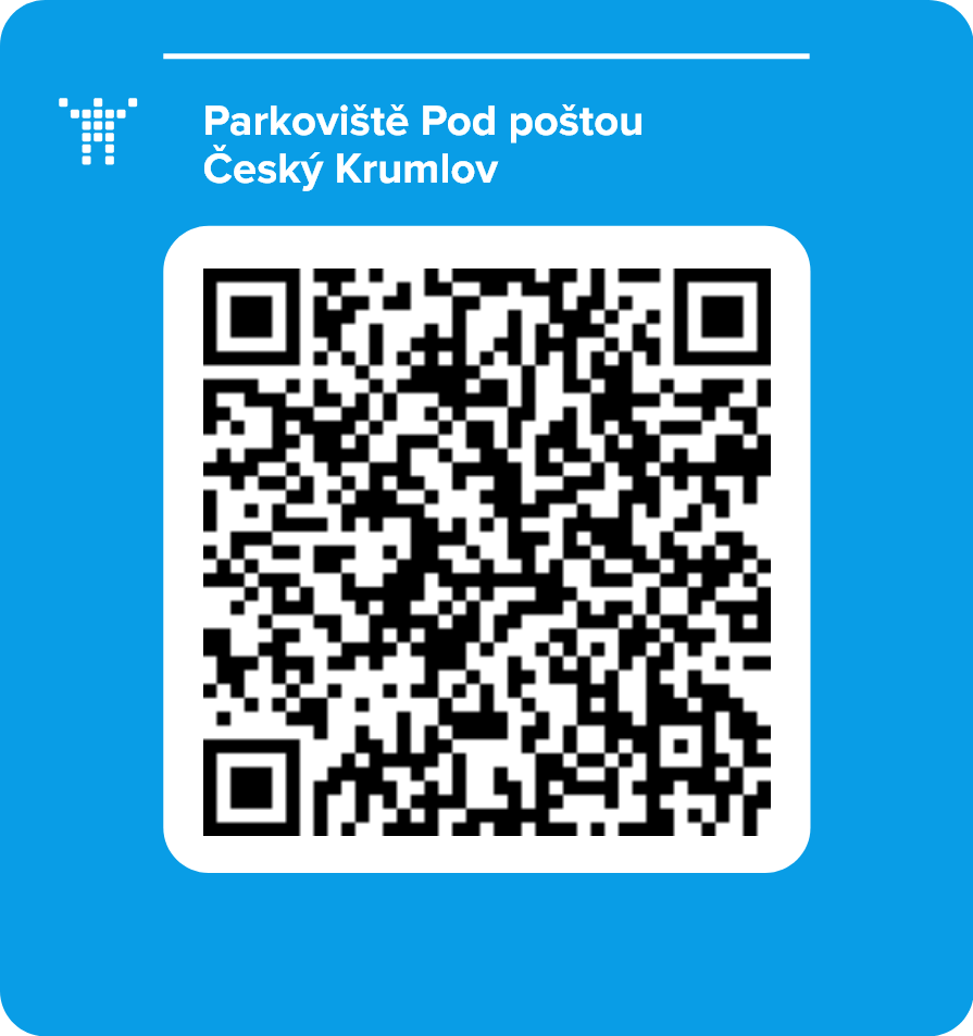 Parkoviště Pod poštou Český Krumlov