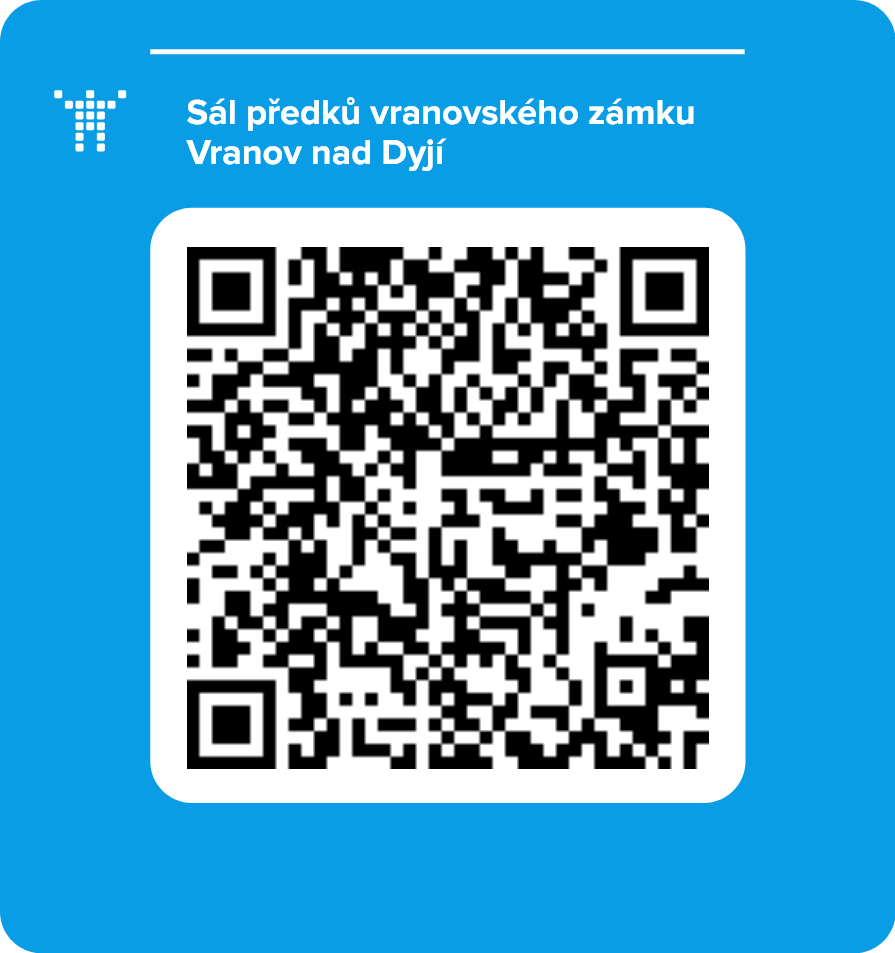 Sál předků vranovského zámku Vranov nad Dyjí