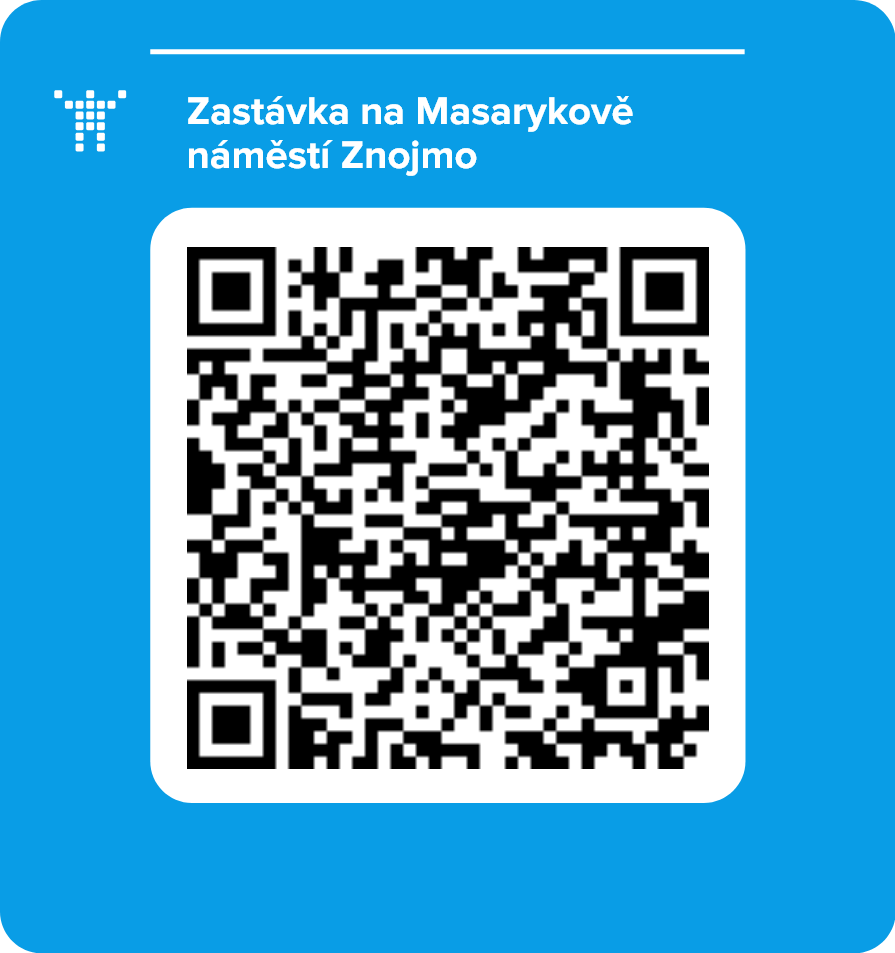 Zastávka na Masarykově náměstí Znojmo