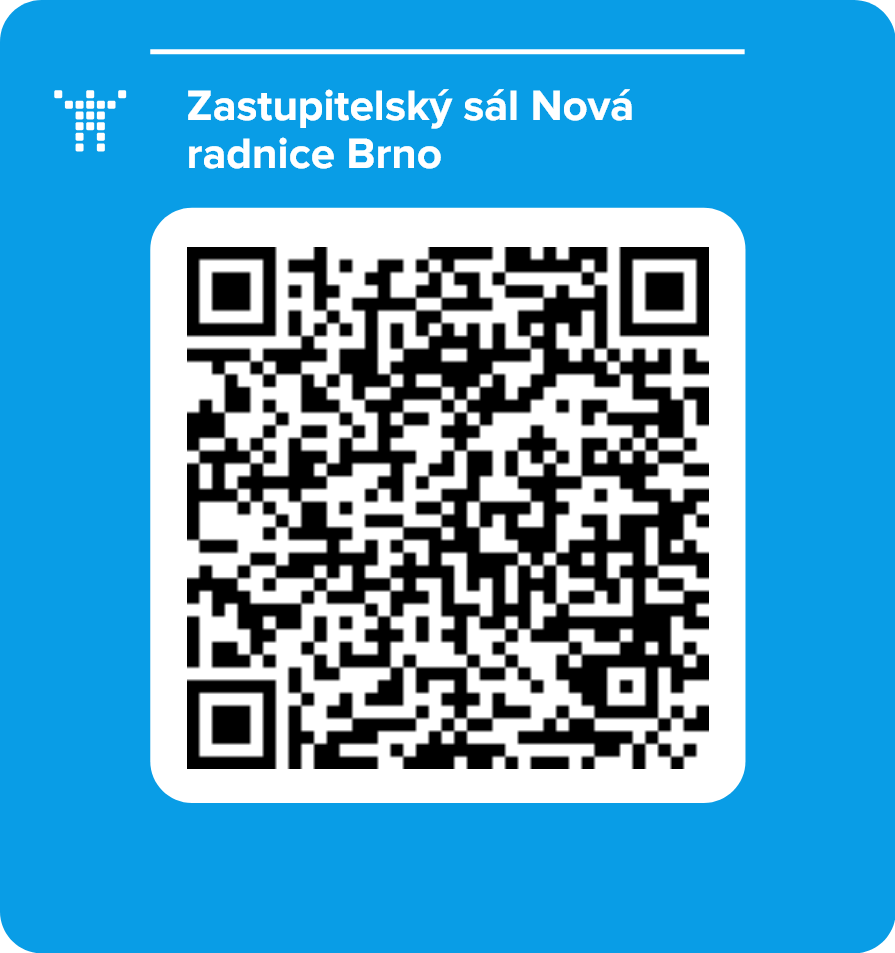 Zastupitelský sál Nová radnice Brno