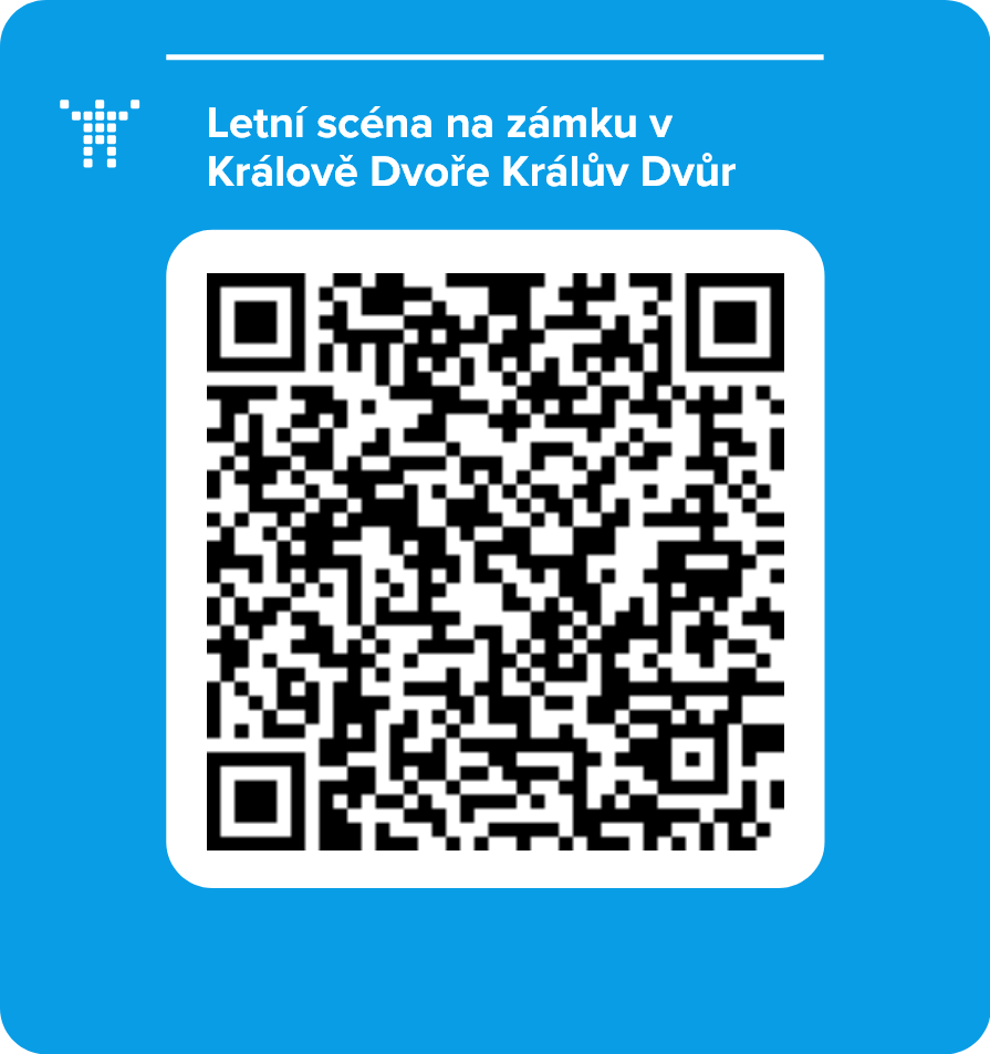 Letní scéna na zámku v Králově Dvoře Králův Dvůr