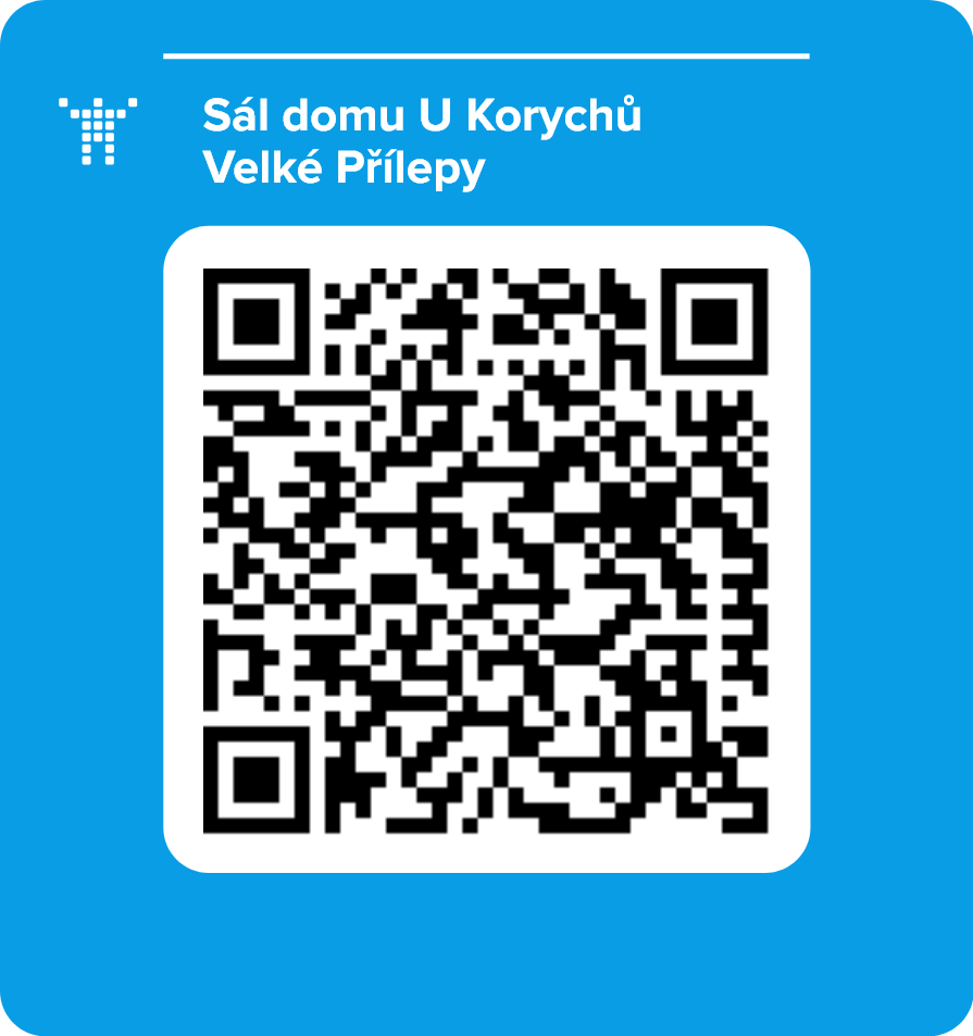 Sál domu U Korychů Velké Přílepy