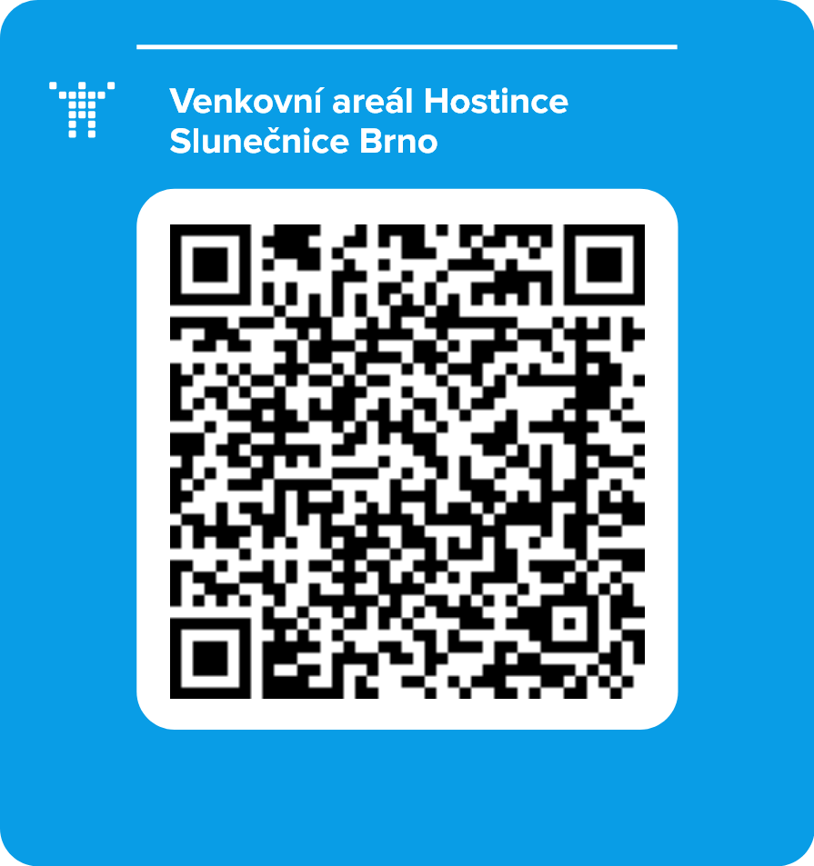 Venkovní areál Hostince Slunečnice Brno