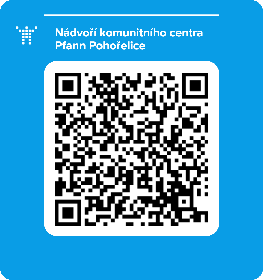 Nádvoří komunitního centra Pfann Pohořelice