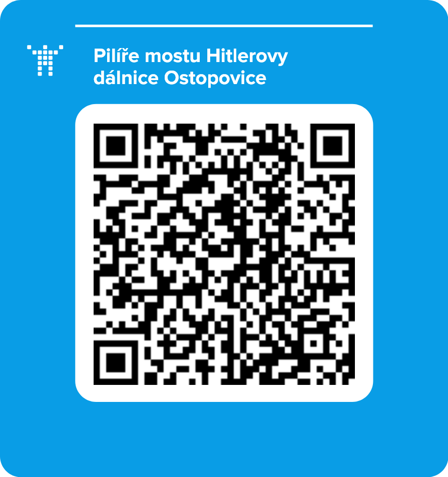 Pilíře mostu Hitlerovy dálnice Ostopovice