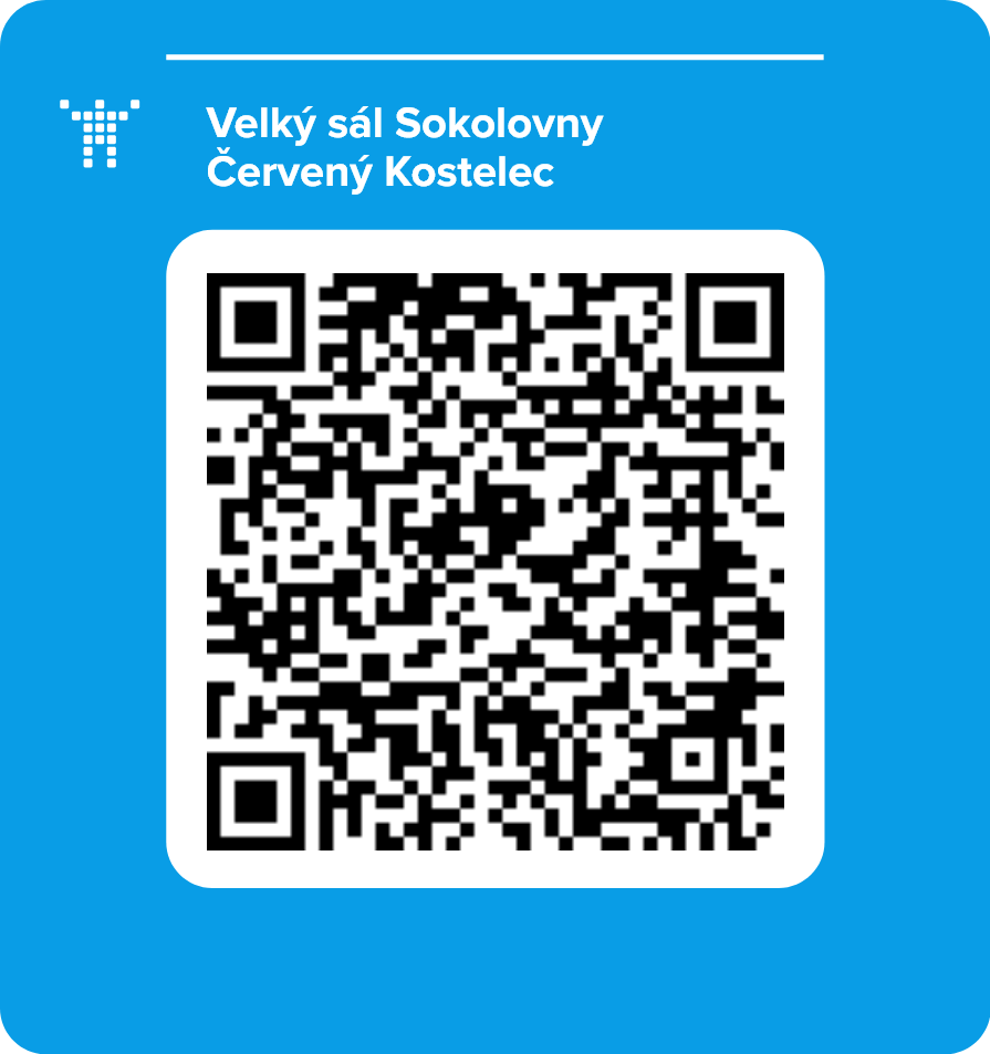 Velký sál Sokolovny Červený Kostelec