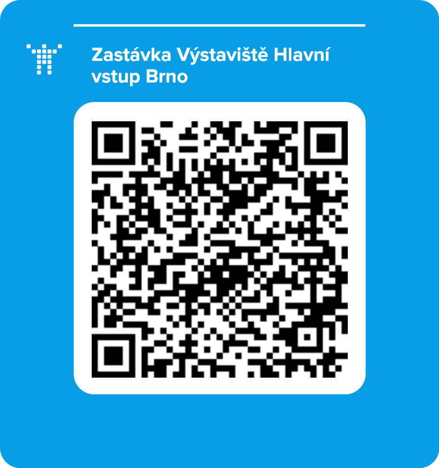 Zastávka Výstaviště Hlavní vstup Brno