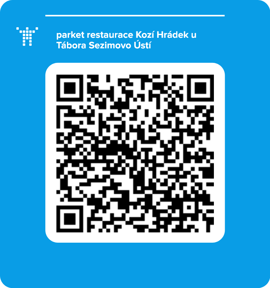 parket restaurace Kozí Hrádek u Tábora Sezimovo Ústí