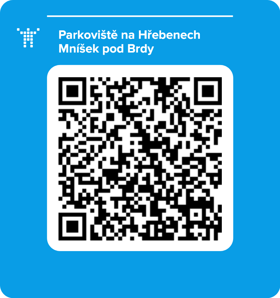 Parkoviště na Hřebenech Mníšek pod Brdy
