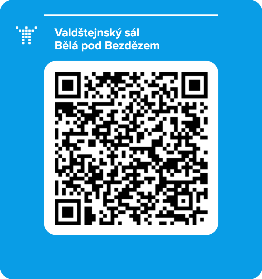 Valdštejnský sál Bělá pod Bezdězem