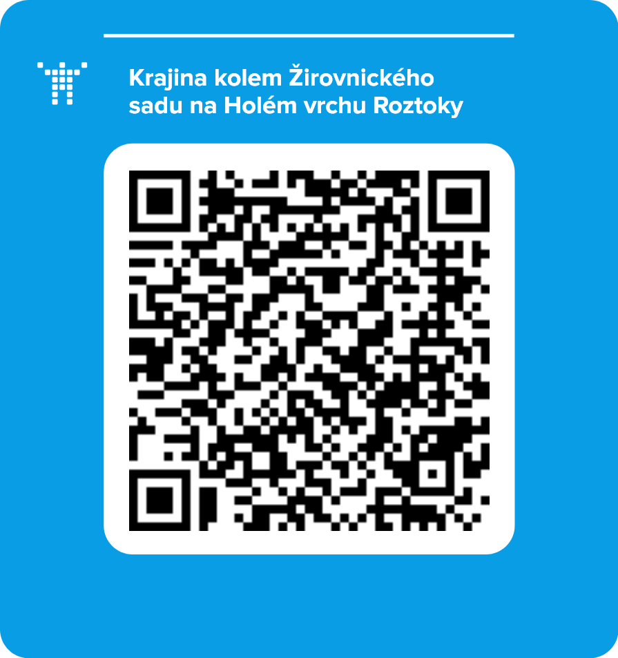 Krajina kolem Žirovnického sadu na Holém vrchu Roztoky
